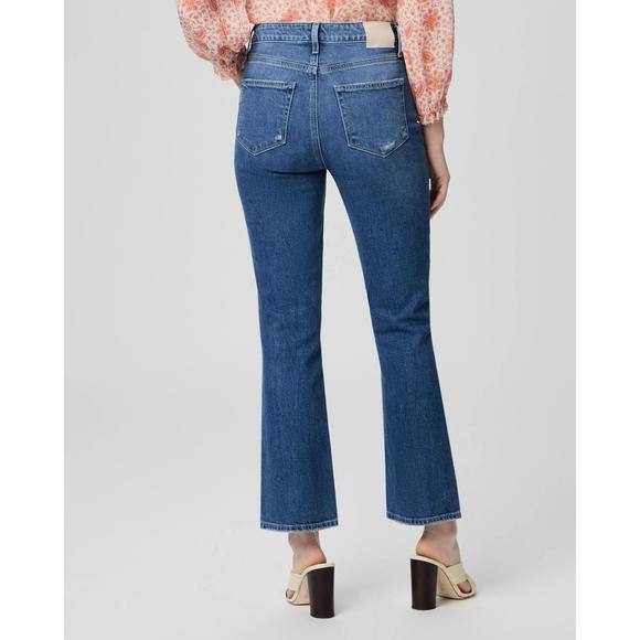 NEW PAIGE claudine hi-rise flare ankle jean in formation - Picture 3 of 5